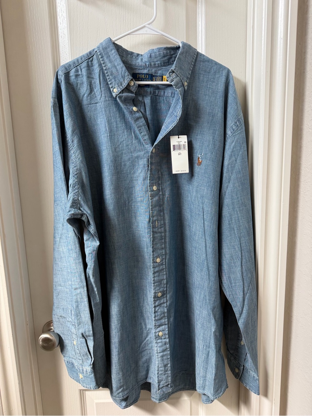 Ralph Lauren Light Blue Chambray Button-Down Shirt